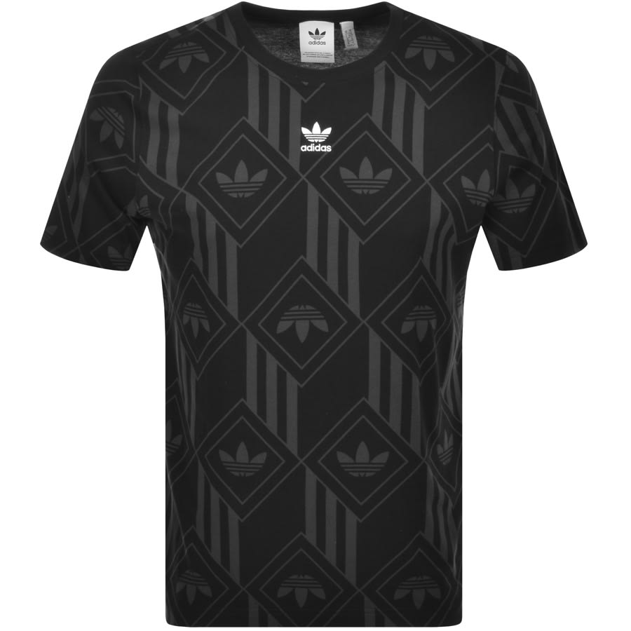 Alternative Image for Productadidas Originals Monogram T Shirt Black1